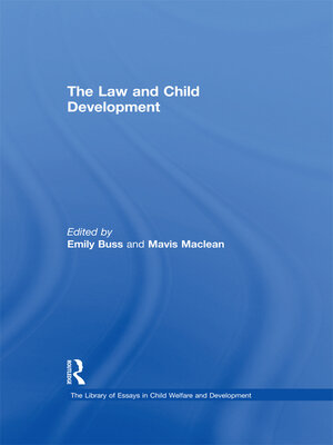 cover image of The Law and Child Development